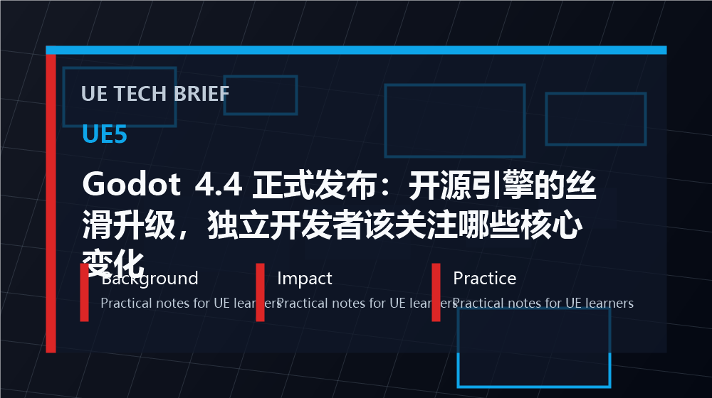 Godot 4.4 正式发布:开源引擎的丝滑升级,独立开发者该关注哪些核心变化 overview image