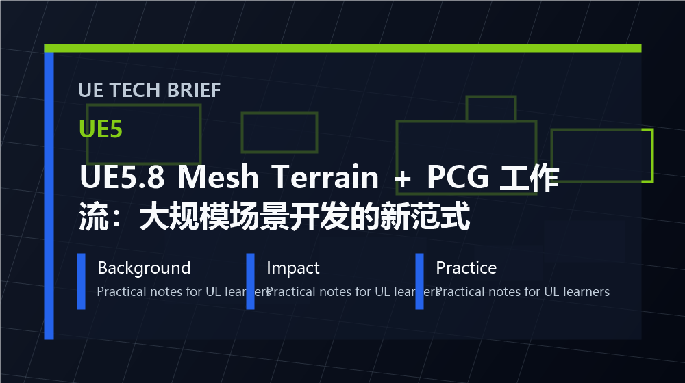 UE5.8 Mesh Terrain + PCG 工作流:大规模场景开发的新范式 overview image