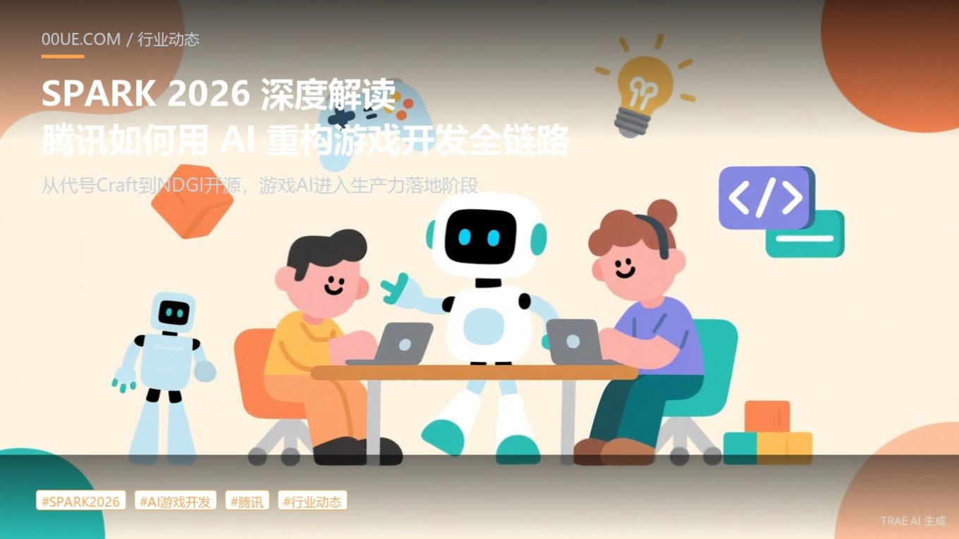 SPARK 2026 腾讯游戏发布会 AI游戏开发封面