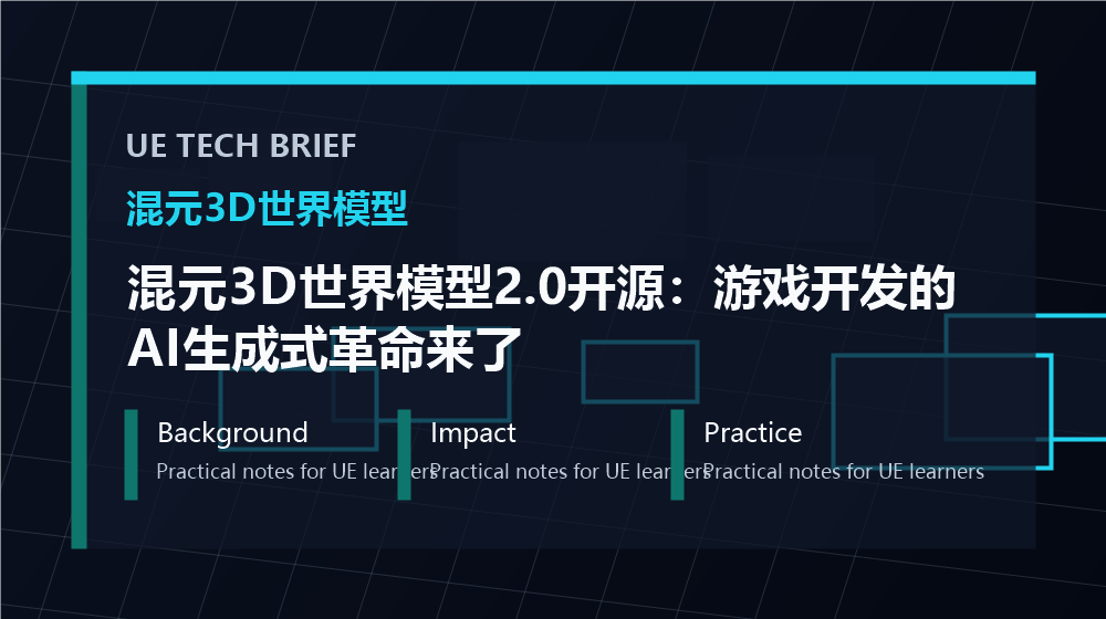 混元3D世界模型2.0开源：游戏开发的AI生成式革命来了 overview image