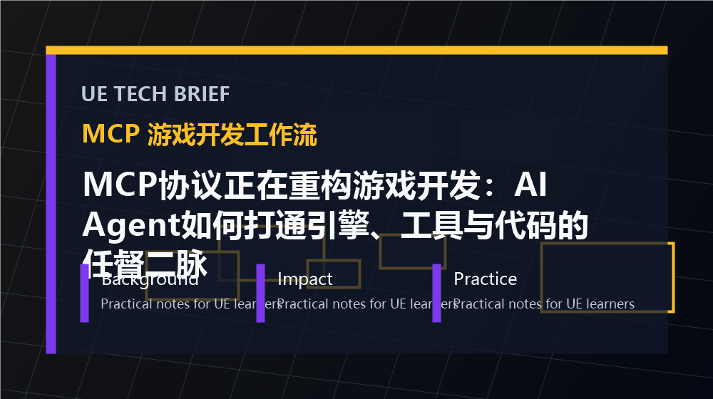 MCP协议正在重构游戏开发：AI Agent如何打通引擎、工具与代码的任督二脉 overview image