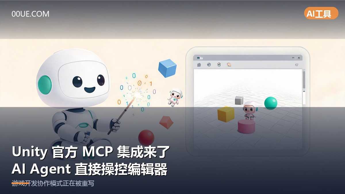 Unity 官方 MCP 集成 - AI Agent 直接操控编辑器